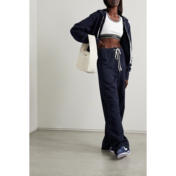 젠다야 크롭 코튼 저지 집업 후디 네이비 1647597318819189