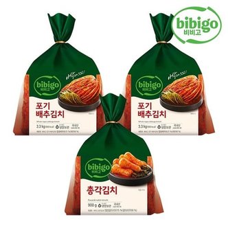 CJ제일제당 비비고 포기배추김치3.3kg*2+총각김치 900g