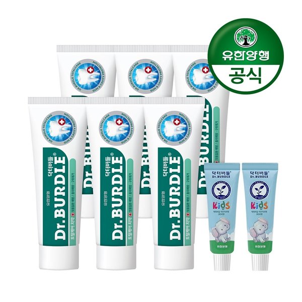 닥터버들 토탈케어 치약 100gx6개+키즈 치약(포도향) 20gx2개