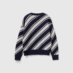 Diagonal stripe sweater_1144E107C852