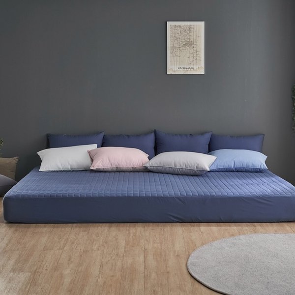 마인 S06 마이크로 누빔 매트리스커버 패밀리Q+Q 6색