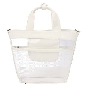 TRANSPARENT FISHNET MIDDY TOTE_V31B5BG624_WH