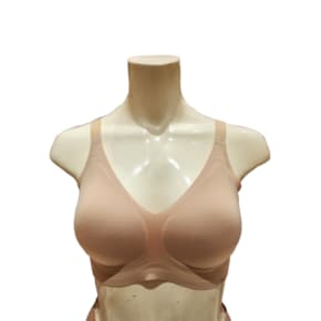 [S~XL] 통기성 우수 쾌적한 골프 필라테스 베이지 젤리 퓨징 무봉제 프리컷 브라(THBR620 BE)