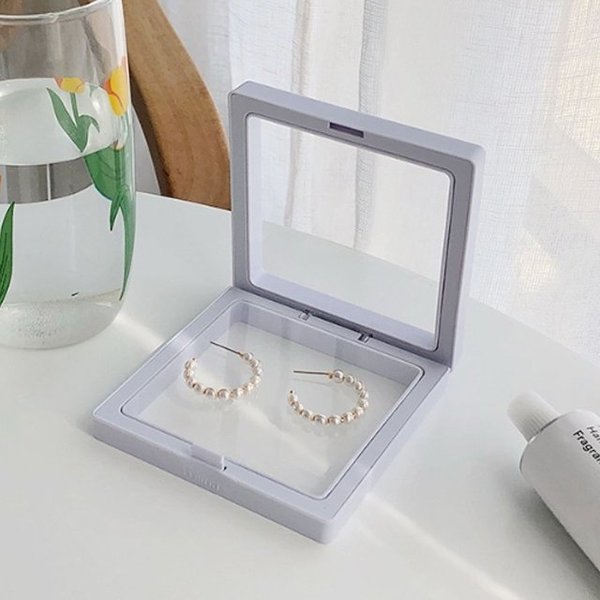 고품질 쥬얼리 5p 주얼리정리 휴대용정리함 9cm 인 휴대용정리함 투명보관함 보석함 (WFJ8FL1)