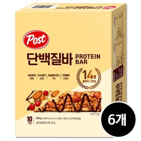 포스트 단백질바 500g, 6개