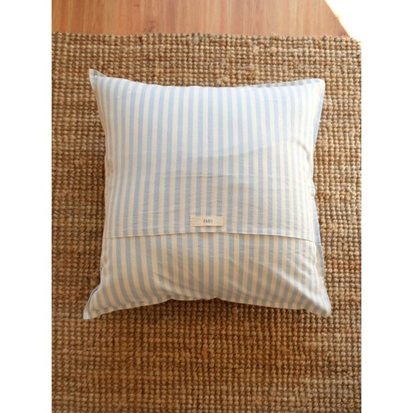 Cotton Cushion Cover_Blue Stripe