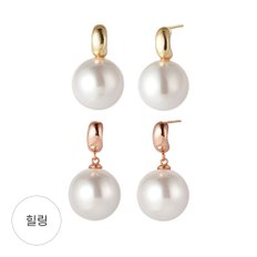 14k 모던 스와진주 귀걸이(10mm)_A타입