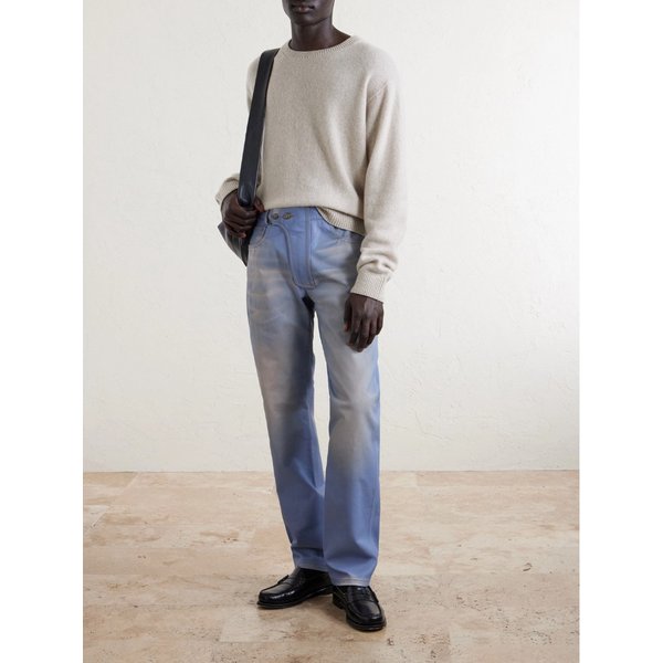 포투포 모토 스트레이트 가죽 팬츠 46376663163004527