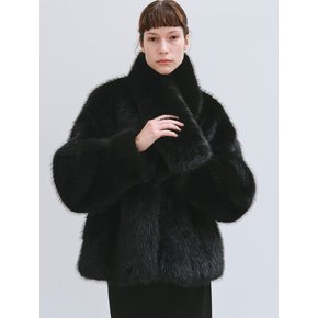 BLAIR FAUX FUR JACKET BLACK [SCARF GIFT]