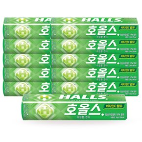 HALLS 호올스 캔디 라임향 27.9g x10개/홀스 사탕