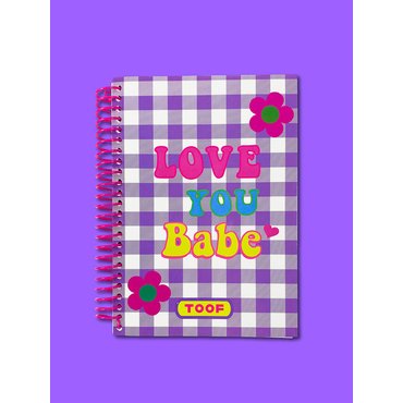 투프 LOVE YOU BABE SPIRAL NOTEBOOK (무선노트)