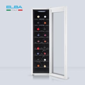 [신세계강남] ELBA 엘바 18병 보관 60L 퓨어화이트 슬림형 와인셀러 EW60W18