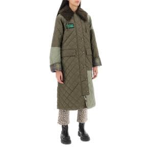 [바버 X 가니] Trench Coat LQU1740 FERN LT MOSS CLASSIC