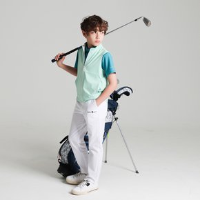 [3차리오더]Kids / Junior golf 뒷허리 밴딩pants(화이트)