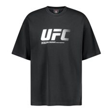 UFC 제로 100 오버핏 반팔 티셔츠 차콜 U4SSV2312CH