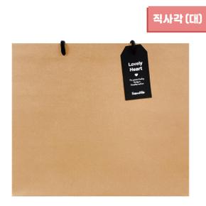 아트박스/프롬앤투 무지 직사각 쇼핑백 (가로/대) 40x30x12 (10매)