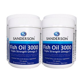 뉴질랜드 샌더슨 피쉬오일 Fish Oil 3000 150캡슐 4개