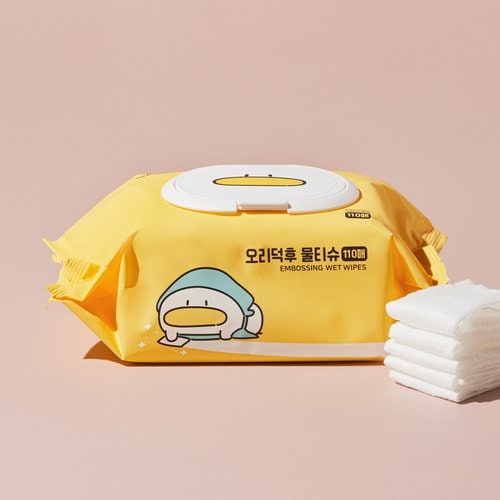 노브랜드 X오리덕후 물티슈 110매
