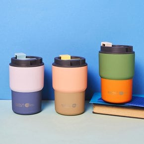 세라믹코팅 이중진공 스텐 보온보냉 퓨라믹 커피익스프레스 파스텔 360ml