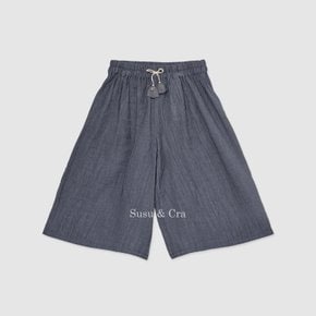 헤린느 와이드팬츠 ㅡ 딥블루