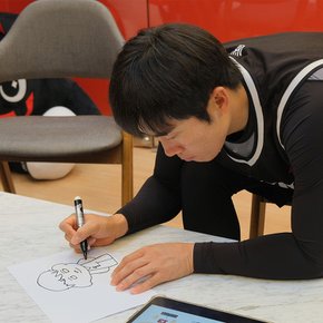 허경민 선수 스포츠 야구 타투 스티커 응원용품 페이스 페인팅 건식 판박이