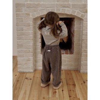 메론스위치 기모 잔꽃 골덴팬츠