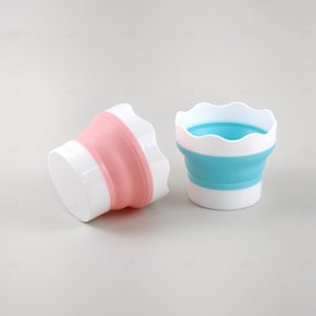 물통 접이식 수채화 자바라 미술 접이식수채화물통 휴대용 미니 붓통 사각 대용량 미술물통