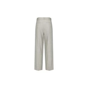 아모멘토 26FW Stripe Wool Straight Pants, Beige