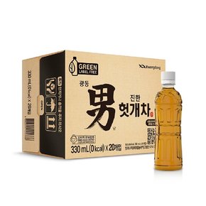 광동 헛개차 무라벨 330ml 60펫