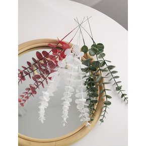 한줄기 싱글 유칼립투스 조화 실크플라워 3color