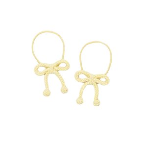 25SS 키즈 팝콘 보우 헤어 타이 옐로우 K1044S25 773