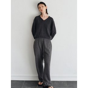 [1차 리오더] V-Neck Pull-Over Knit_Charcoal