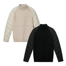 풋조이골프긴팔 CQK FKJMK4316 KR 23FW SLEEVE DOWN KNIT