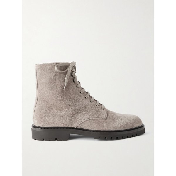 브루넬로쿠치넬리 왁스드 스웨이드 레이스업 부츠 46376663162999955