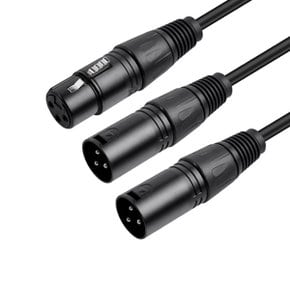 XLR 케이블 캐논 Y자 분배 마이크선 암-수수 3핀 SMC202 벨톤