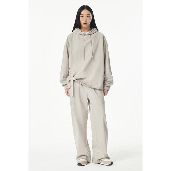 우븐 배색 워크 후드티셔츠 91U5122004007