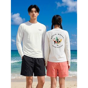 [SET] 여성 루즈핏 긴팔 래쉬가드 & 빅포켓 수영복 팬츠 / RH364 AE302
