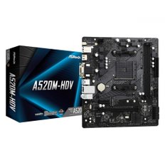 애즈락 (AMD 라이젠 30004000 AM4) A520 마이크로 ATX A520M-HDV 시리즈 (소켓 호환 칩셋 포함)