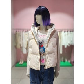 [부산점] 제럴드 니트 배색 구스 베스트 패딩 BAPD61461