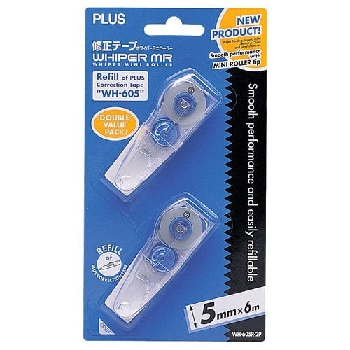 [6 Pcs/Pack] Plus Whiper Mini Disposable Correction Tape WH505-6P