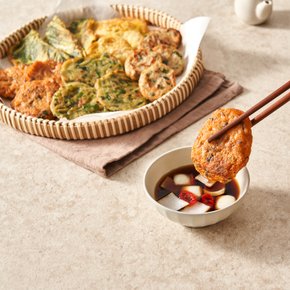 쿡생 스페셜 모듬전 350g 냉동전 부침개 김치전 깻잎전 고기완자 동태전 부추전