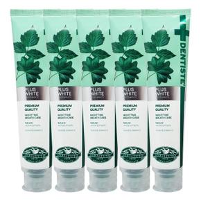 SIAM COSMECEUTICAL 덴티스테 뉴 플러스 화이트 치약 200g 5개 Ss