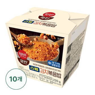 CJ 햇반 스팸김치볶음밥 220g(컵) X 10개