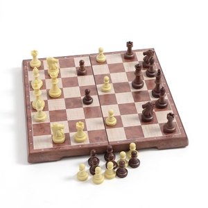 텐바이텐 앤티크 접이식 자석 체스 체커 보드게임 체스판