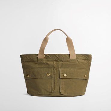 바버 [25SS]남성 카키 Transport Carry All 토트백