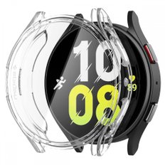 Spigen Galaxy Watch 4 44mm TPU PC ACS03475 케이스 몸 조성 측정 가능 전투명 전면 클리어