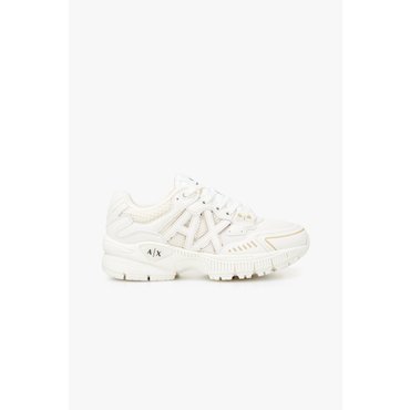 ARMANI EXCHANGE AX여성 로고 패치 메쉬 스니커즈 A425175506오프화이트