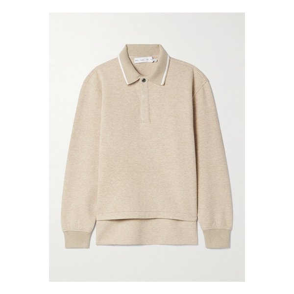 프로엔자슐러 제네비브 스트라이프 코튼 혼방 클로케 폴로 셔츠 뉴트럴 1647597345364951