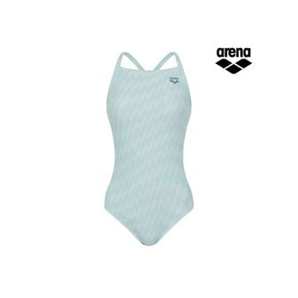 아레나 체커보드 원피스 드롭백 A5SL1LO63GRY