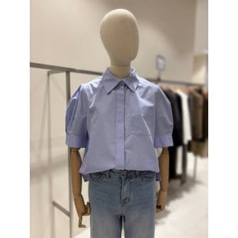 온앤온 [부산점] 소매셔링 반팔 셔츠형 블라우스 (NJW6MB401)